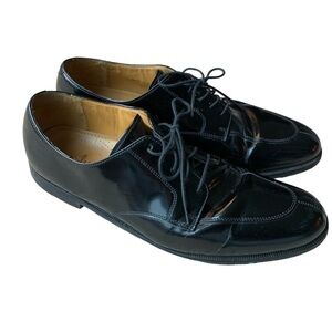 Cole Haan Men's Black Leather Split Toe Oxford Shoes